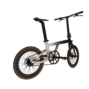 Fibra de carbono 13KG Marco ultraligero 20 pulgadas Manillar de una pieza Cables ocultos Diseño compacto Bicicleta plegable eléctrica OEM/ODM X6 - Product Image 6