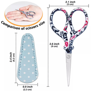 Ciseaux ménagers neufs, mini-ciseaux à coudre personnalisés avec revêtement spécial, ciseaux à broder - Product Image 3