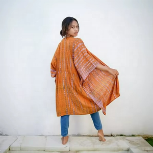 Vestido Kimono Elegante de Verano para Mujer, Cintura Natural, Largo hasta el Suelo, Tie Dye, Ecológico y Transpirable - Product Image 2