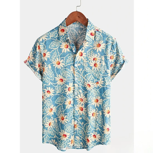 2026 Hawaiian <b>Shirt</b> for Men Summer Floral T-<b>Shirt</b> Beach Flower Prints Short Sleeve <b>Shirt</b> Tops Casual Adult Design Men's Clothing - Product Image 3