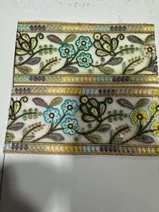 Tela de encaje bordada de diseño avanzado para vestido, ribete de encaje floral, proveedor de textiles de moda para prendas de vestir, ofertas al por mayor al mejor precio - Product Image 3