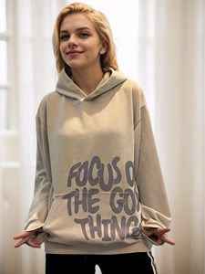 Mens acid wash oversized <b>hoodie</b> streetwear casual <b>gym</b> wear heavy fabric pullover <b>hoodie</b> winter - Product Image 4