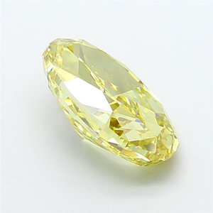Pierre de luxe pour bijoux fins, diamant de laboratoire jaune intense fantaisie taille ovale étincelante, certifié CVD, pierre précieuse non montée - Product Image 3