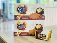 Biscuits au café Libra Braka Sweet Cream 150g, croustillants, en boîte, fabriqués au Vietnam avec extrait de café, faibles en glucides et en matières grasses