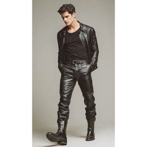 Pantalon en cuir pour moto, combinaison de motard pour homme, imprimé, été/hiver, respirant, imperméable - Product Image 1