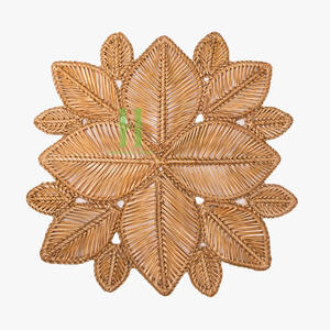 Platos Redondos de Mimbre y Ratán a Precio Económico, Manteles Individuales Rústicos para Decoración de Mesa, Tejidos a Mano por Artesanos Expertos de Vietnam - Product Image 1