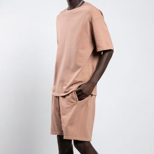 Wholesale Men's Matching Shirt & Shorts <b>Set</b> Breathable Summer Co Ord Outfit OEM <b>Knitted</b> Cotton Apparel Manufacturer Bulk Supply - Product Image 3