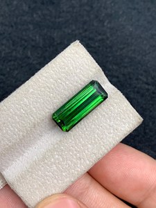 Turmalina verde natural, piedra preciosa suelta, cristal facetado para la fabricación de joyas, anillo, colgante, collar, cristal - Product Image 5