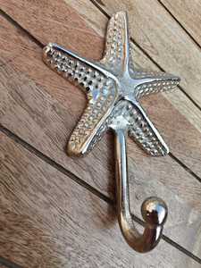 Custom Metal Nautical Starfish <b>Wall</b> <b>Hooks</b> Wholesale Animal Decorative Hangers for <b>Keys</b> Towels Clothes Sea Theme Home Decor - Product Image 2