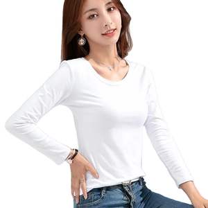 Camisetas de Manga Larga para Mujer, Ecológicas, de Alta Calidad, para Verano, con Estampado Premium, Corte Ajustado, Mezcla de Poliéster y Algodón, Personalizadas, al por Mayor - Product Image 5