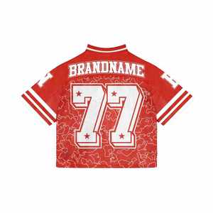 T-shirt de sport personnalisé en coton 100% OEM, col en V, fermeture éclair, séchage rapide, pour hommes, basket-ball, baseball, football, soccer - Product Image 4