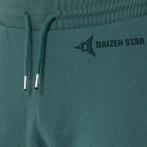 Daizen Star Men's Green Polyester/Cotton Quick Dry Midweight Sweatpants Elastic Waist Drawstring Pockets Casual Joggers - Product Image 4