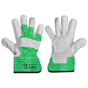 Guantes de Trabajo de Cuero de Cabra Reforzados con Forro de Felpa, Certificación CE, Antideslizantes y Resistentes al Calor - Product Image 3