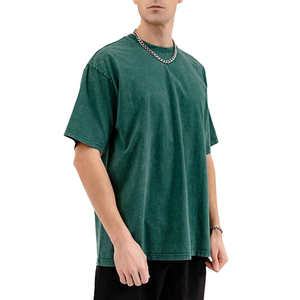 Camiseta de Manga Corta Verde para Hombre, Cuello Redondo, Corte Regular, Estampado de Letras Informal, 100% Algodón Jersey - Product Image 4