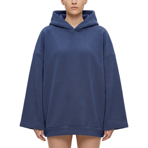 Hoodies personnalisés à manches ouvertes pour femmes, vêtements streetwear en gros, fabricant de pulls en molleton, approvisionnement de marque en gros - Product Image 4