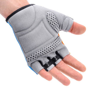 Custom Half-Finger Cycling <b>Gloves</b> Non-Slip Lightweight Breathable Adjustable Wrist Strap Unisex Summer - Product Image 4