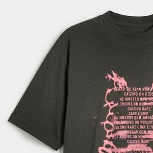 Camiseta Negra de Hombre con Hombros Caídos, Estilo Oversize, de Algodón, Casual, Streetwear, con Logotipo Personalizado, Estilo Vintage, Artículo de Alta Venta - Product Image 6