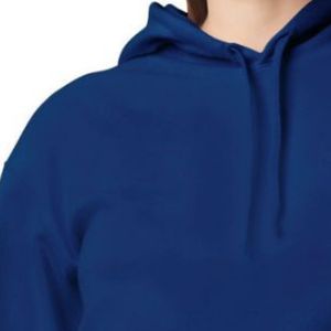 <b>Navy</b> Blue Womens Pullover Hoodie Long Sleeve Fleece Sweatshirt Kangaroo Pocket Casual Customized Logo Wholesale Hooded <b>Top</b> - Product Image 3