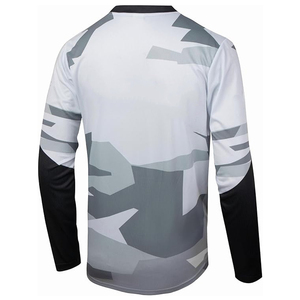 T-shirt de performance à manches longues le plus vendu, impression par sublimation, séchage rapide, maillot de motocross à manches longues, motif camouflage gris noir - Product Image 2