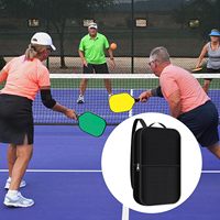 Sac de raquette de pickleball/padel personnalisé en PU imperméable, grande capacité 30-40L, avec fermeture éclair, pour le tennis de table, extérieur/intérieur
