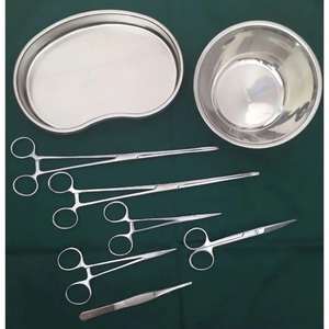 ชุดเครื่องมือผ่าตัดเล็กแบบพื้นฐาน 13 ชิ้น ประกอบด้วยที่จับเข็ม กรรไกรผ่าตัดแบบ Mayo กล่องเหล็กทางการแพทย์ โดย Dentavex - Product Image 2