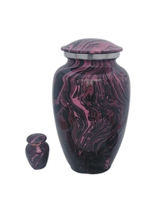 Urnas de latón conmemorativas tradicionales para cenizas humanas Recuerdo duradero para cremación o entierro Suministros funerarios - Product Image 1