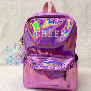 Premium Quality Women's Waterproof Polyester <b>Backpack</b> Glitter Cheerleading Design for Football Track Field Bicycle Bags Boxes - Product Image 2