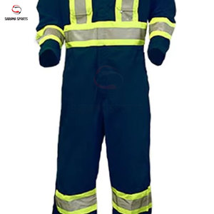 Combinaison de travail industrielle haute visibilité pour ouvrier du bâtiment, uniforme de travail avec bandes réfléchissantes, vente en gros - Product Image 4