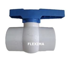 Robinet à bille en laiton 3/4'' x 15 mm avec poignée longue et joint PTFE pour eau à haute température, usage résidentiel et commercial - Product Image 1
