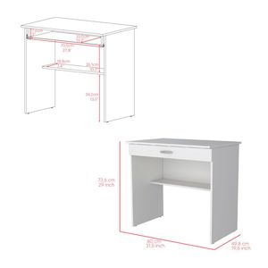 Ufficio Eden bianco scrivania del Computer - Product Image 3