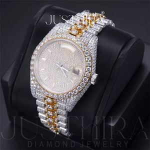 High Quality Moissanite Diamond <b>Watch</b> <b>for</b> <b>Women</b> Elegant Shiny Crystal <b>Watch</b> with Durable Steel Strap Available <b>For</b> Sale - Product Image 2