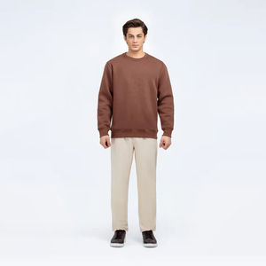 Sudadera de Forro Polar para Hombre, de Alta Calidad, con Logotipo Personalizado, Cuello Redondo, Anti-Pilling, Diseño Moderno 2025, Precios Económicos - Product Image 3