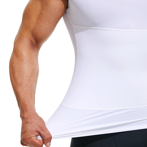 <b>Men's</b> <b>White</b> Knitted O-Neck Tank Top Solid Color Breathable Casual Style Sleeveless <b>Vest</b> - Product Image 4