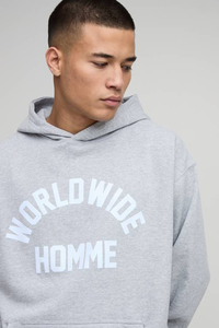 Sweat à capuche de luxe pour homme, personnalisé avec motif en relief, 100 % coton molletonné, coupe classique, taille XL, vêtement d'hiver coupe-vent et respirant, uni - Product Image 6