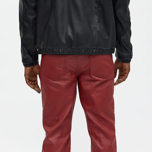 Pantalons en cuir pour hommes, dernière mode, coupe slim, design élégant, matière de qualité supérieure, vêtements décontractés d'hiver, pantalons pour hommes - Product Image 6