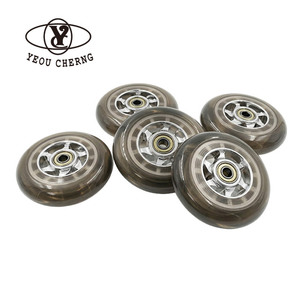 100x24mm PU Wheels 78A for Heavy Duty Luggage Suitcase Replacement Wheels Business Travel <b>Bags</b> Trolley Case Mute Caster Wheels - Product Image 1