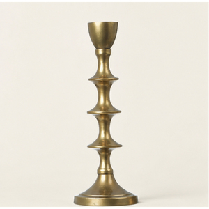 Elegant Brass Taper Candle <b>Holder</b> Set Modern Gold Metal <b>Candlestick</b> Stand for Wedding Centerpieces Luxury Hotel Table Decor - Product Image 3
