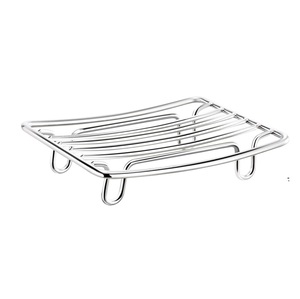 Elegant Metal Soap Dish With Drainage Design For Bathroom Sink Kitchen Countertop And Shower Area - Product Image 5