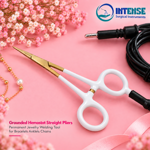 Pinzas Hemostáticas Rectas para Joyería Permanente, Herramienta de Soldadura para Pulseras, Tobilleras y Cadenas - Product Image 4