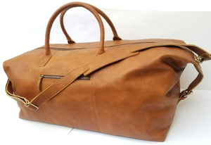 Bolsas de Viaje Plegables Ligeras de Cuero Genuino Hechas en Pakistán, de Alta Calidad para Guardar Ropa - Product Image 5