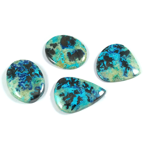 Natural Chrysocolla Quartz Cabochon Handmade Gemstone Stone for Jewelry Making - Product Image 1
