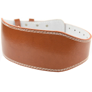 Most Demanded Cowhide Leather Double Fitness & Body Building Strong Soft <b>Back</b> <b>Support</b> Gym Exercise Training Workout Belt - Product Image 2