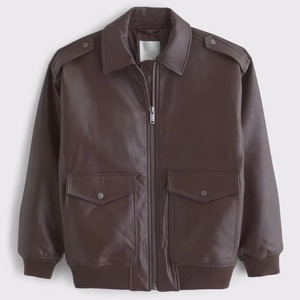 Chaqueta de Cuero Genuino de Piel de Vaca para Mujer, Estilo Motero, para Invierno - Product Image 5