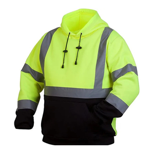 Sweat à capuche de travail LED réfléchissant haute visibilité imperméable pour extérieur, décontracté, mode, construction, manches longues - Product Image 1