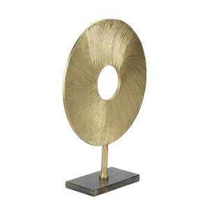 Modern Circular Aluminum Sculpture Abstract Geometric Artistic Handmade Eco-Friendly Tabletop Decor Housewarming Gift - Product Image 4