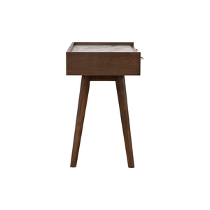 Bureau de travail moderne du milieu du siècle avec 3 tiroirs de rangement et plateau en mélamine durable pour bureau à domicile et salle d'étude - Product Image 3