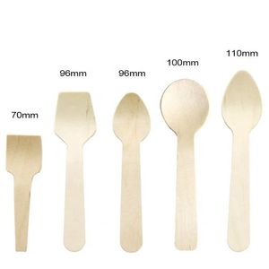 Cucharas Desechables Personalizadas al por Mayor, Modernas, de Madera Blanca, para Restaurantes y Fiestas - Product Image 5