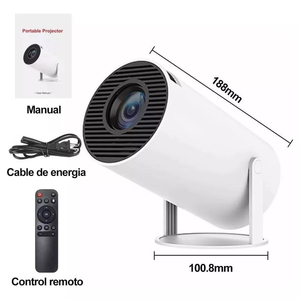 Proyector Portátil HY300 para Dormitorio, Montaje en Pared, 720P, 120 Pulgadas, Plástico, Compatible con Internet, Electrónica de Consumo - Product Image 1