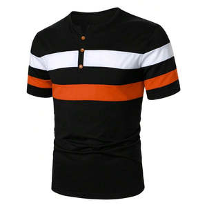 เสื้อโปโลชาย คอปก ปี 2024 สองสี ผ้าฝ้าย ดีไซน์ทันสมัย เสื้อยืดลายทาง เสื้อโปโลชาย - Product Image 5