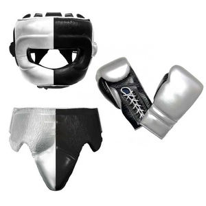 Set de Boxeo de Cuero Genuino de Primera Calidad, Set de Sparring Profesional para Entrenamiento de Kickboxing - Product Image 1